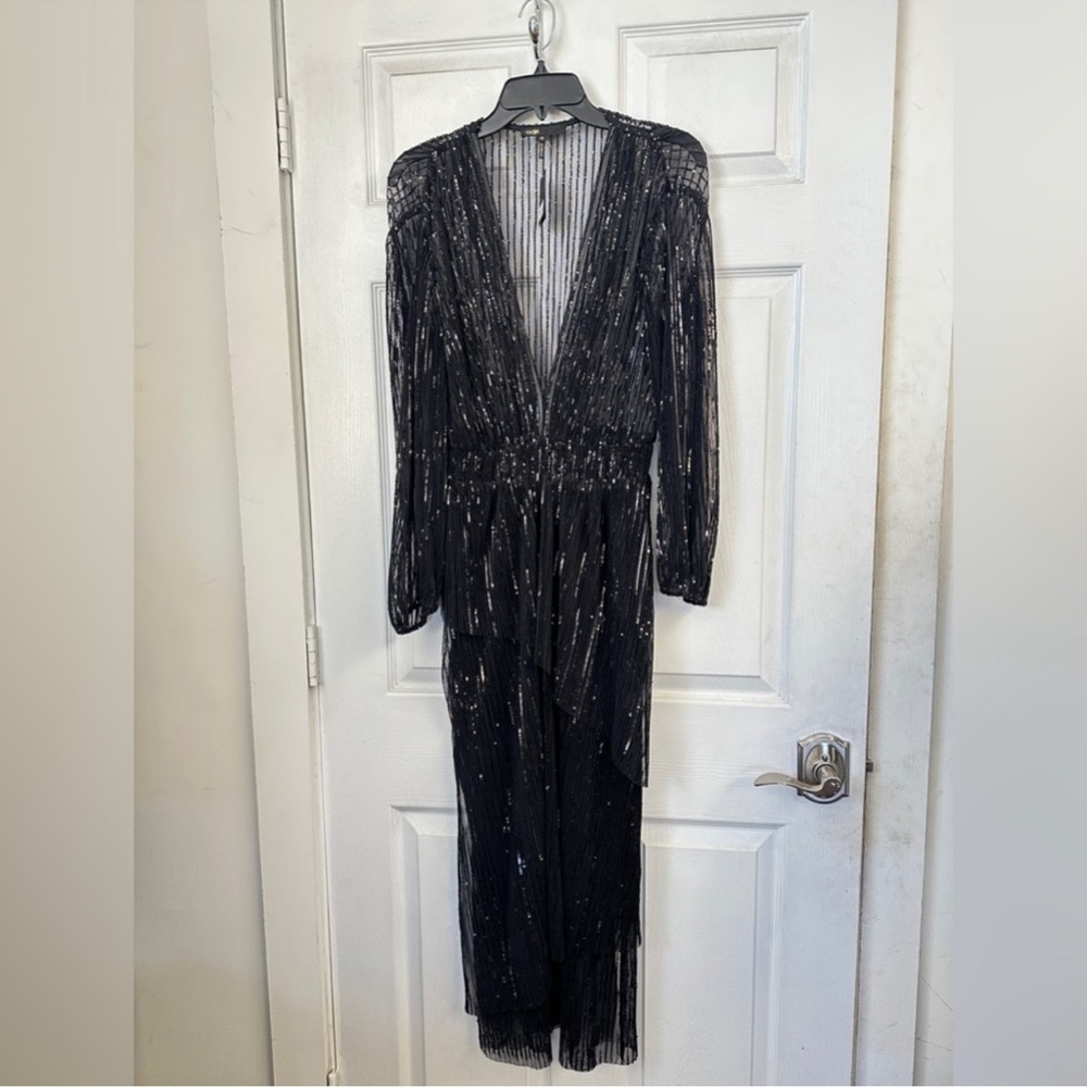 Maje Reota Black Dress Size European 42 - Picture 4 of 6